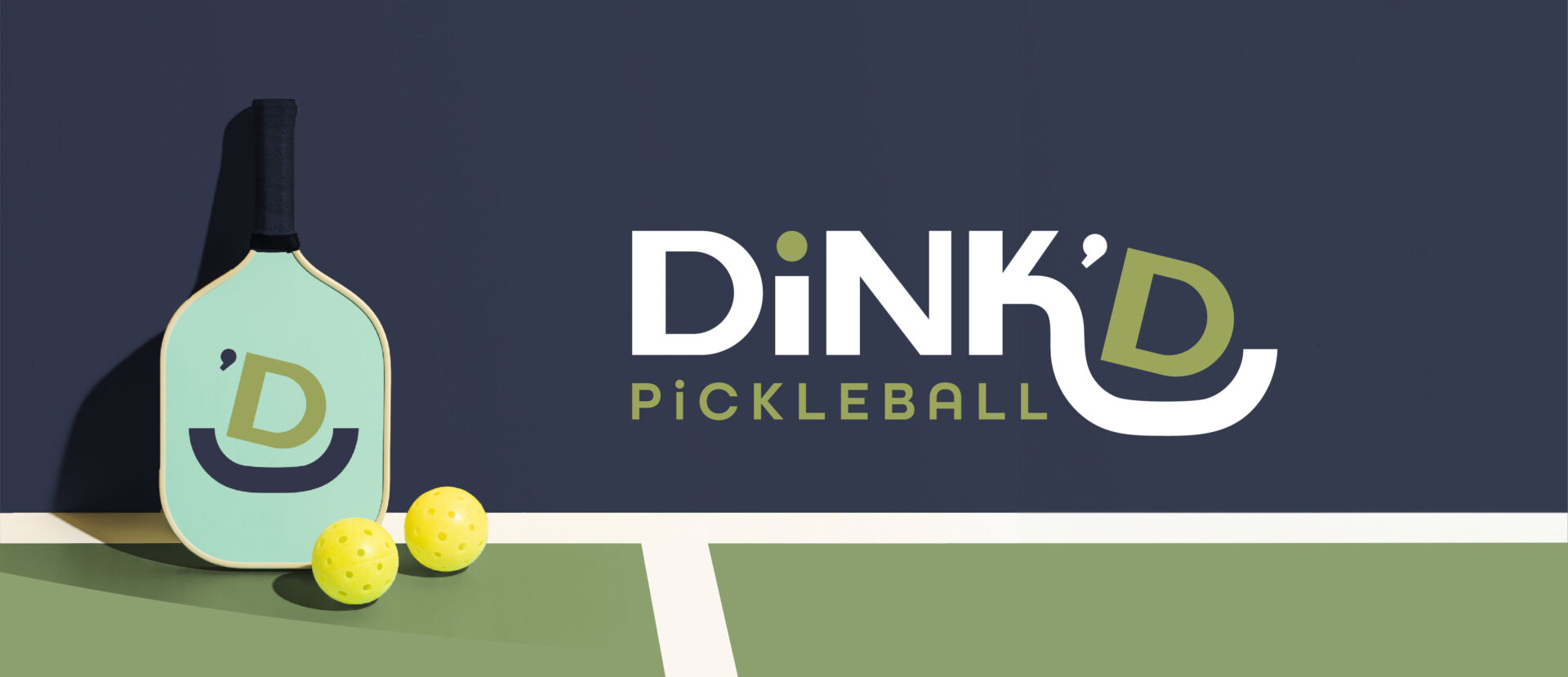 dink'd pickleball large logo